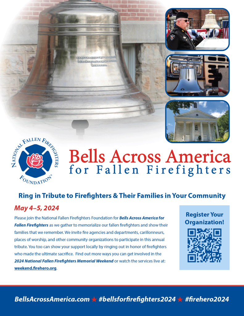 Bells Across America for Fallen Firefighters Flyer 2024